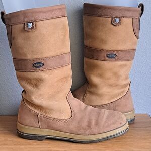Dubarry Ultima Women’s Brown Leather Gore-Tex Sailing Boots Sz 9 US 41 EU 7 UK